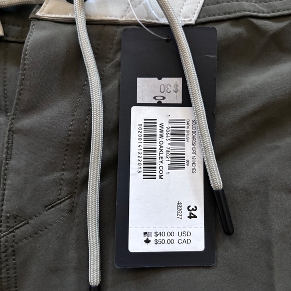 New mens Oakley board shorts various sizes, Army Green - Picture 3 of 5